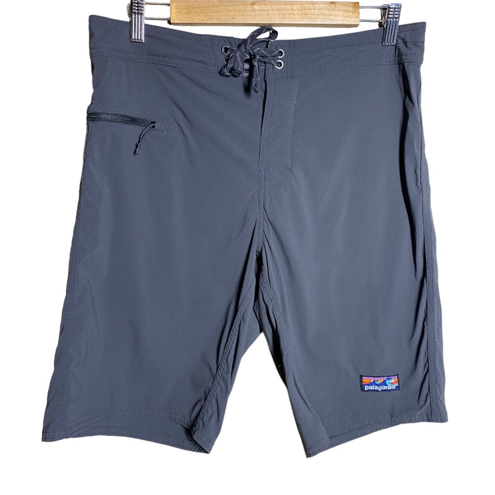 Patagonia Gray Hybrid Swim Shorts